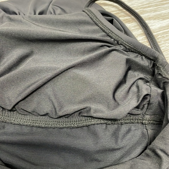 NWOT Athena Off The Shoulder Cold Shoulder One Piece Swimsuit Gold Studs 14 - Picture 13 of 16